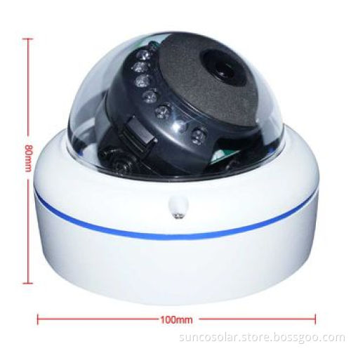 130-degree Vandal-proof Fisheye Camera, 1/3" Sony Super HAD II CCD, 700TVL, 0.05 Lux, 15m IR Range